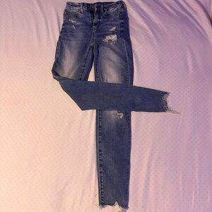 American Eagle Ripped Blue Jeans